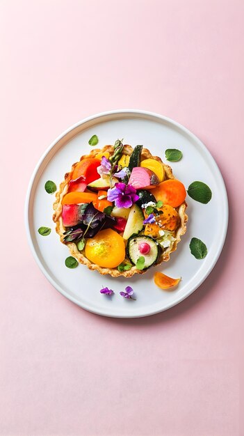 Zdrowe, kolorowe danie na talerzu